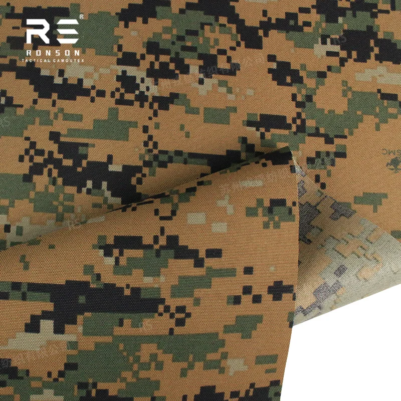 Ronson Tela Cordura 500D táctica Oxford MARPAT Woodland PU NIR - imagen 2