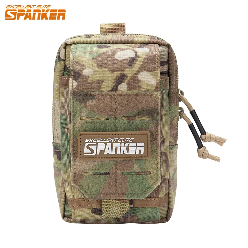 Bolsa táctica MOLLE EDC – Riñonera multiusos con cremallera para airsoft