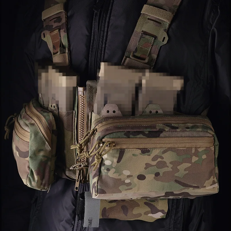 Bolsa táctica MOLLE GP horizontal expandible doble cremallera