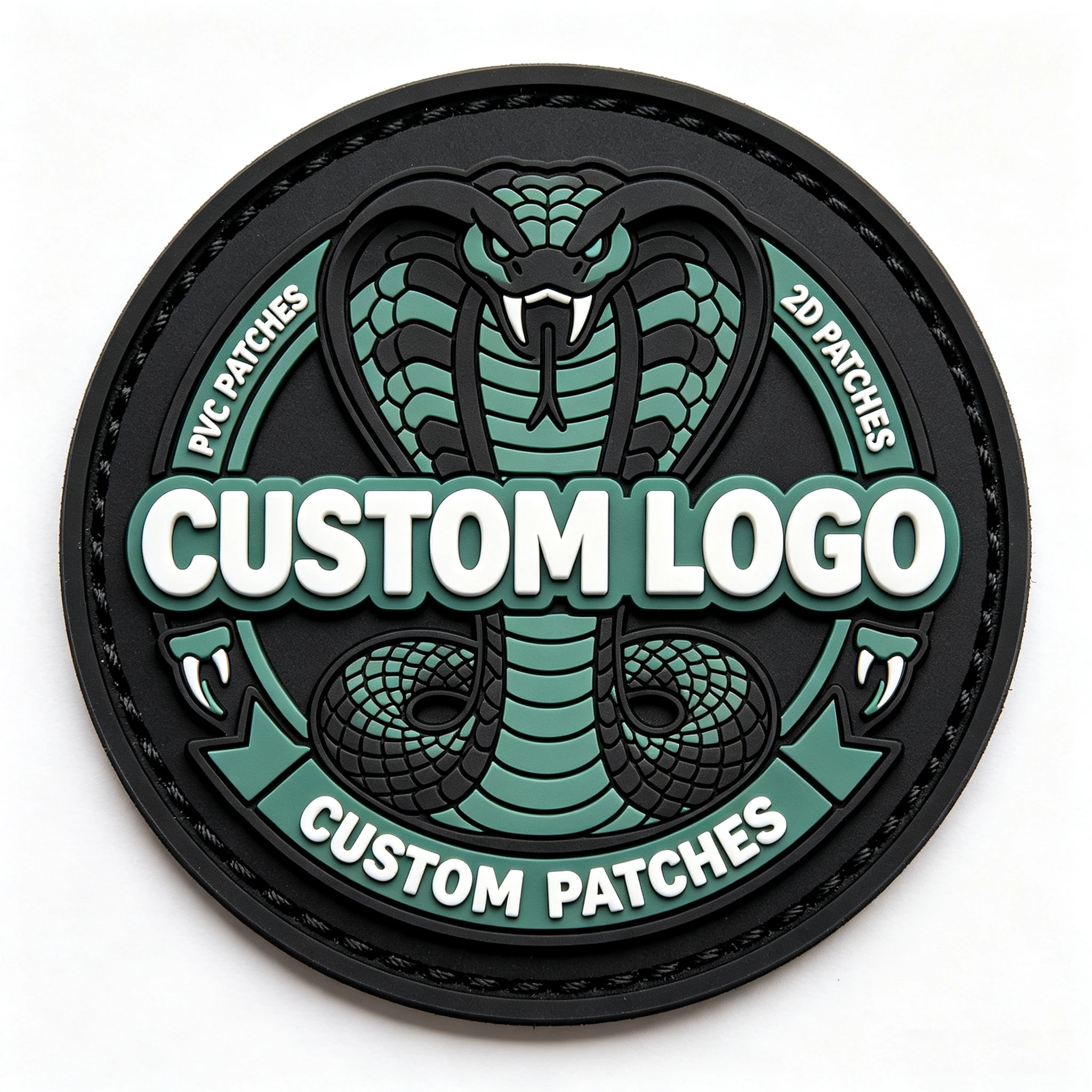 Parche de PVC 3D personalizado con velcro para ropa y gorras - imagen 3