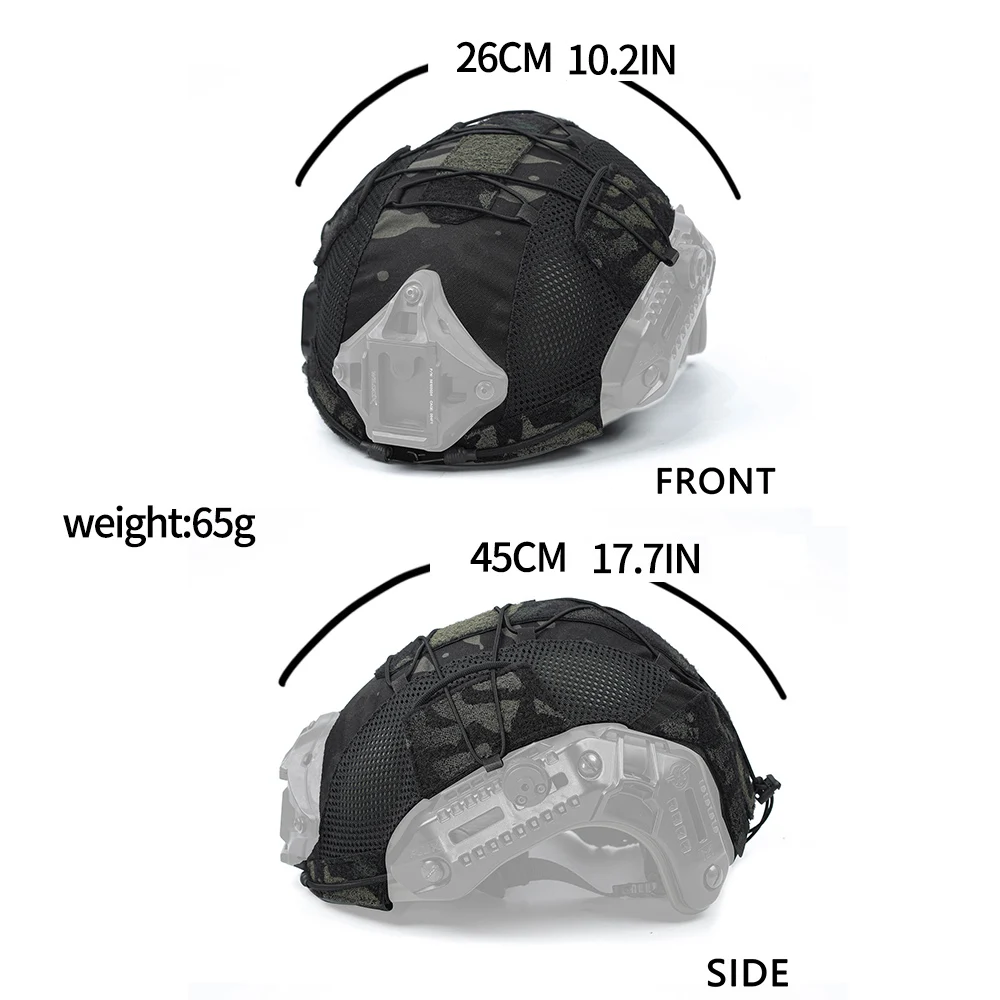 Cubierta casco táctico Mtek malla protección airsoft caza