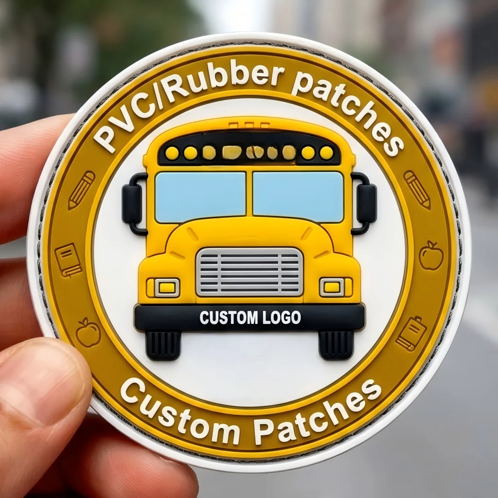 Parche termoadhesivo PVC 3D con logotipo de goma autoadhesivo - imagen 5