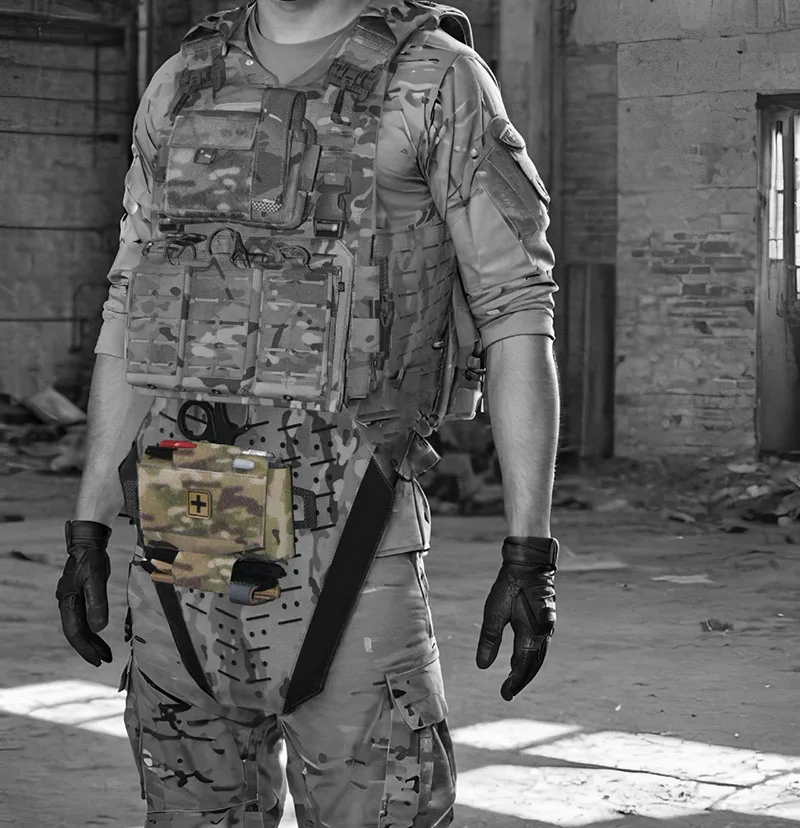 Tegris Botiquín táctico MOLLE de primeros auxilios acceso rápido - imagen 2