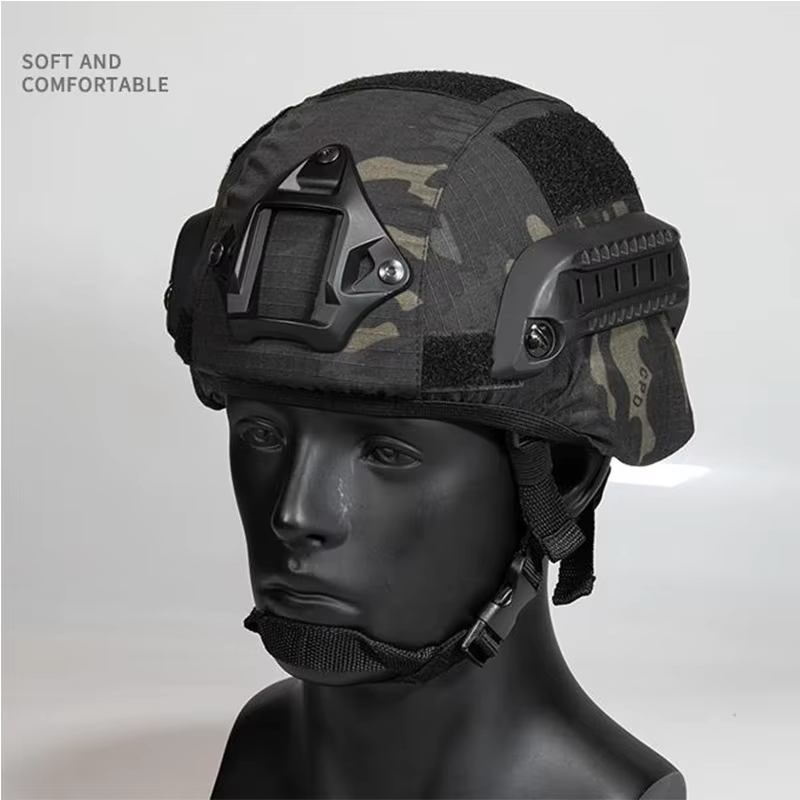 MICH2000 Cubierta táctica para casco en camuflaje ripstop resistente - imagen 5