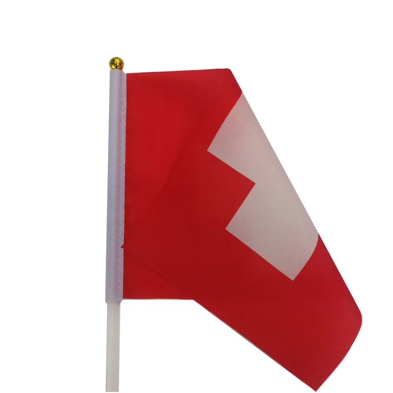 Bandera nacional Suiza de mano – Estandarte país europeo - imagen 5