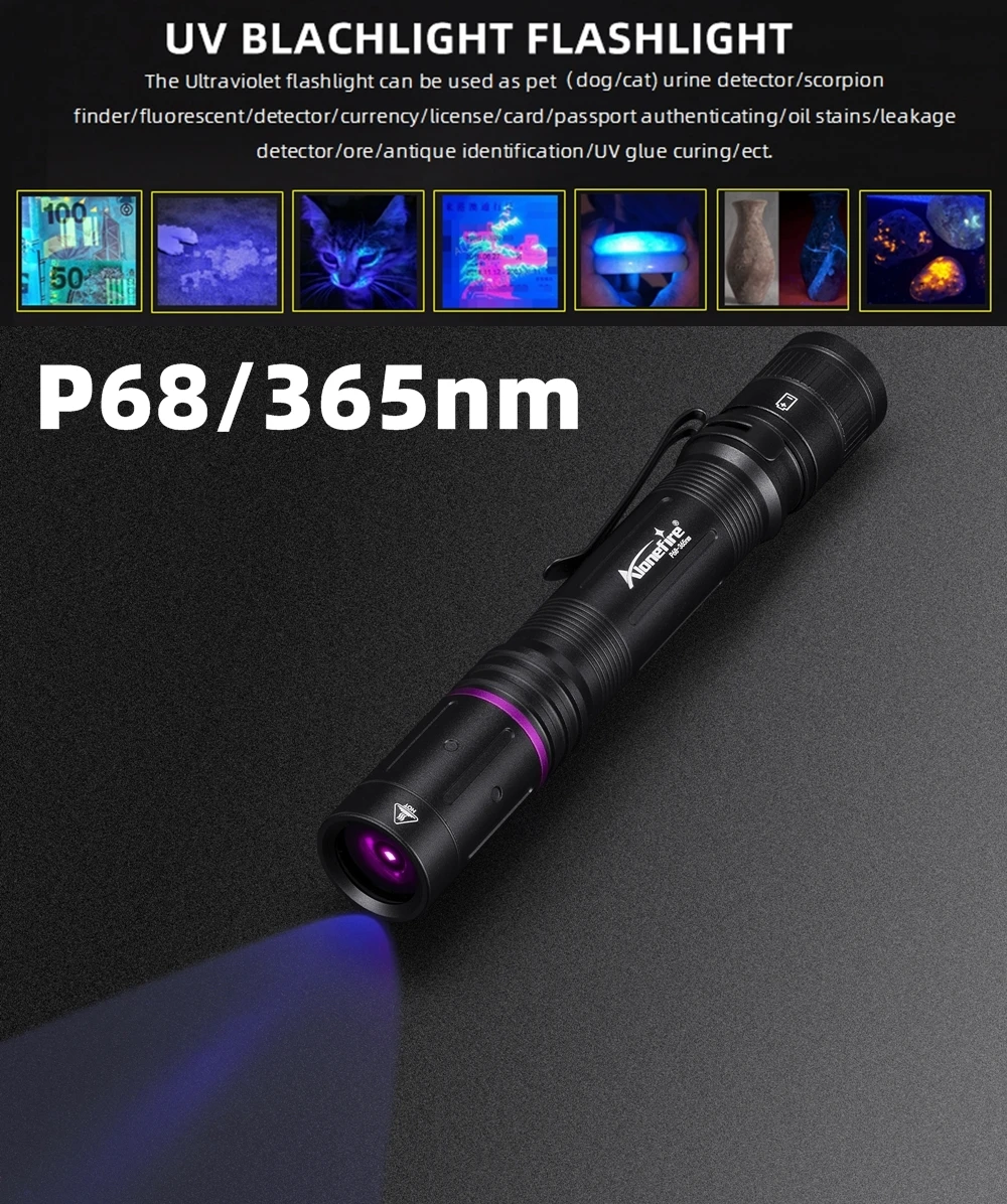 Detalle del cabezal UV para inspección cercana