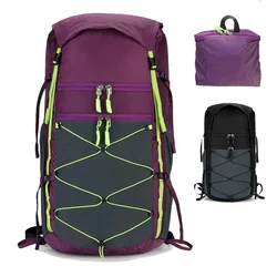 Mochila plegable ligera para camping y viajes, fin de semana