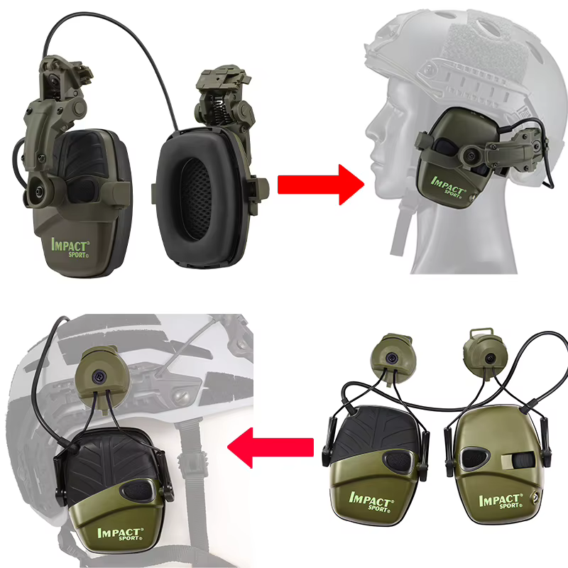 Casco de cazador orejeras electrónicas reducción ruido SNR 32dB - imagen 3