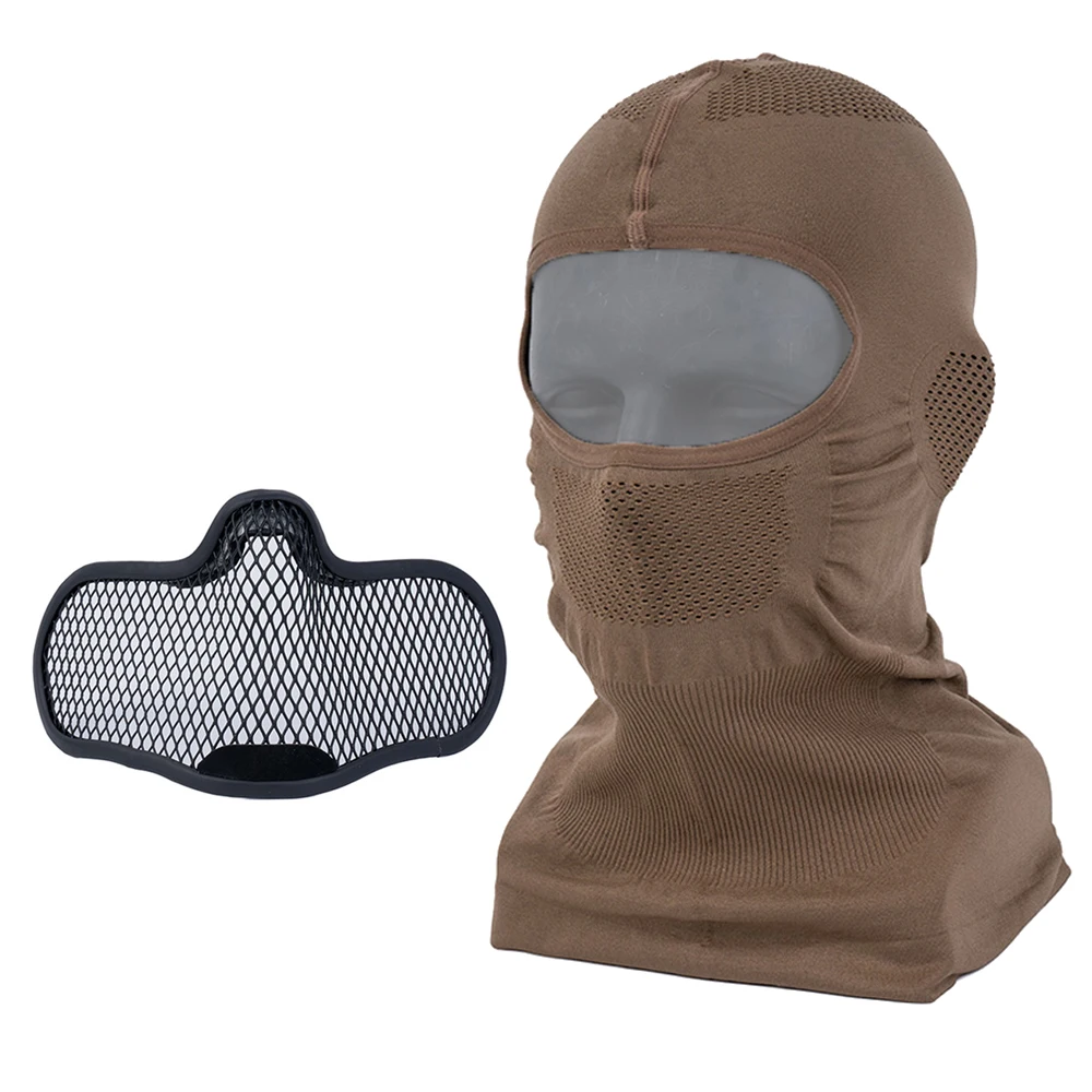 Venom V1 Balaclava táctica elástica transpirable malla acero