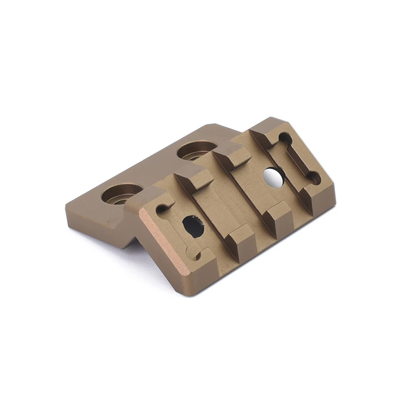 Adaptador linterna táctica M-LOK Keymod riel metálico desplazado - imagen 4