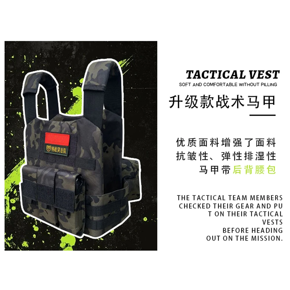 Uniforme táctico camuflaje infantil de algodón para paintball cosplay - imagen 2