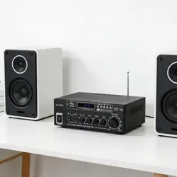 Amplificador de sonido con karaoke y radio FM, antenas integradas