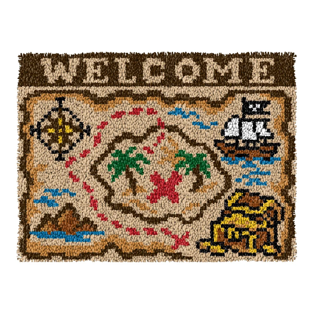 Funda de cojín bordada animales salvajes crochet para sofá y sala - imagen 5