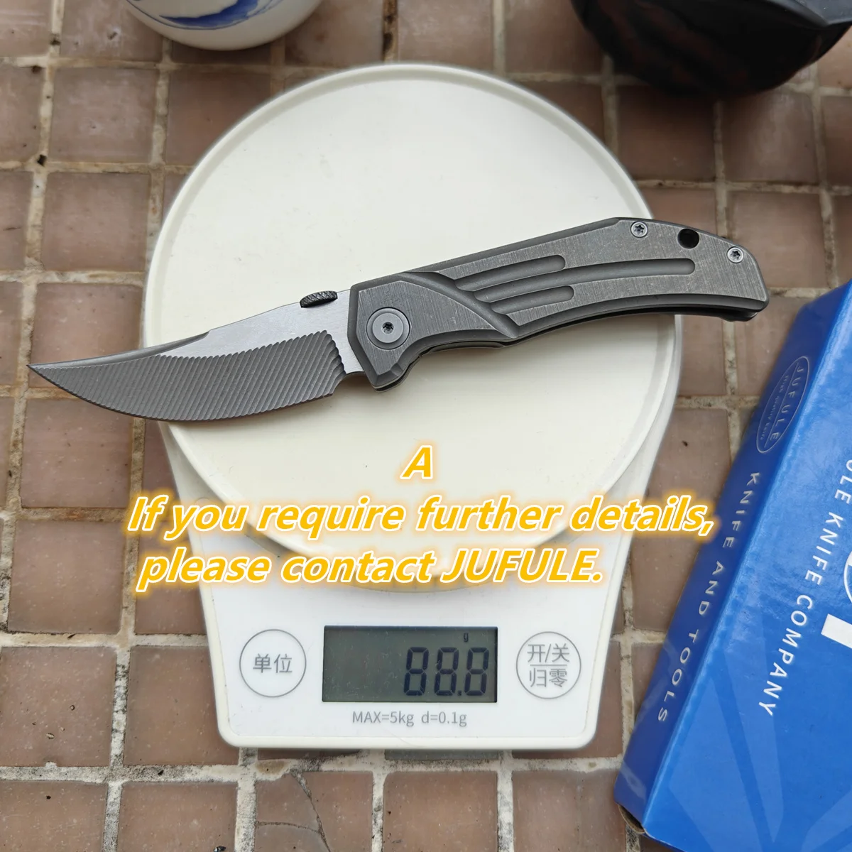 Cuchillo plegable táctico JUFULE Squirrel Master EDC campamento - imagen 2