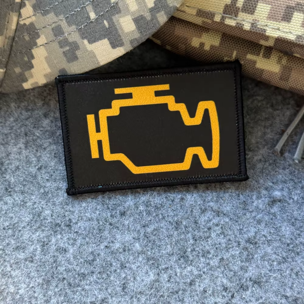Parche táctico de moral militar diseño motor con velcro para Airsoft - imagen 5