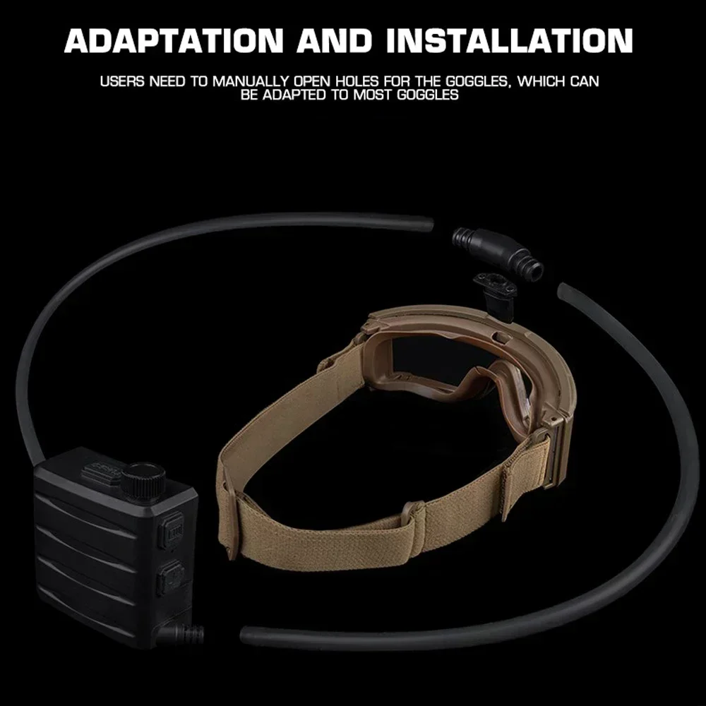 Gafas tácticas antivaho con ventilación para airsoft y esquí - imagen 4