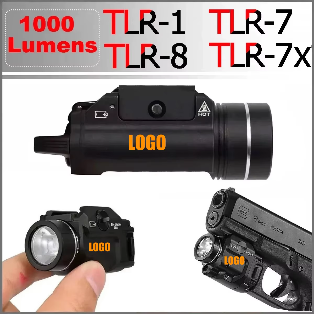 Linterna táctica LED 1000 lúmenes SureFire TLR-7 para pistola - imagen 4