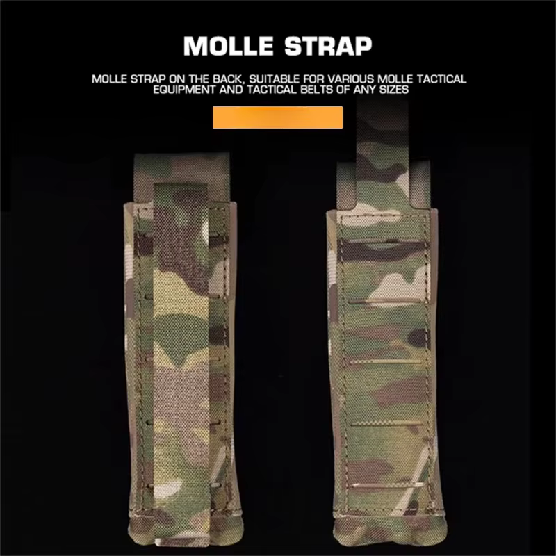 Riñonera táctica MOLLE para linterna, chaleco airsoft y portaplacas - imagen 3