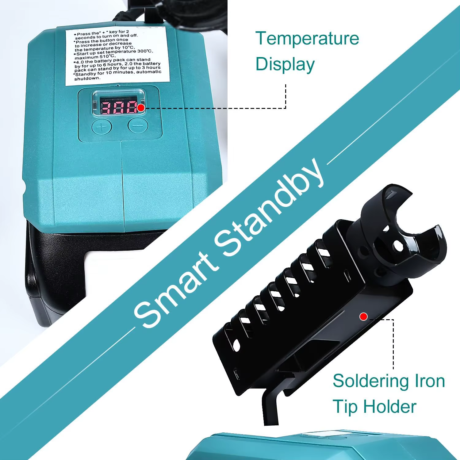 Makita soldador inalámbrico para batería, soldadura de cables - imagen 3