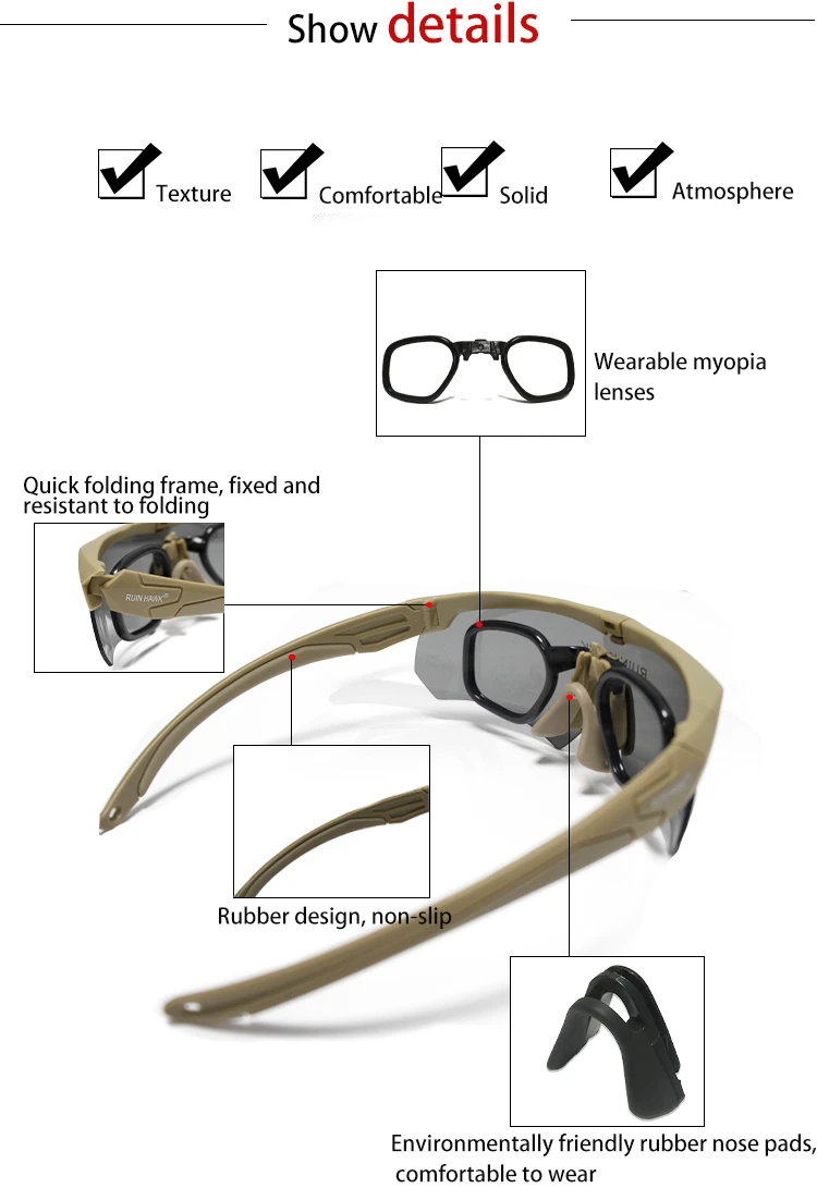 Gafas tácticas RUIN HAWK en uso durante actividad al aire libre