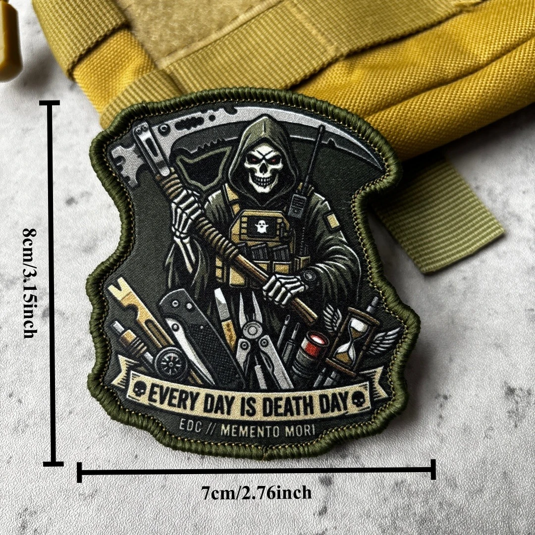 Parche táctico de calavera para mochila, chaqueta o chaleco - imagen 3