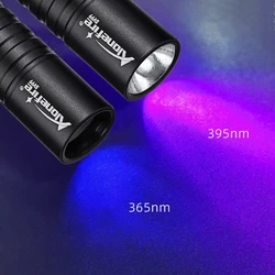 Linterna UV táctica recargable USB – Luz negra de alta potencia