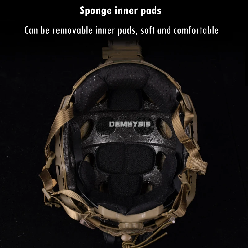 Casco táctico Airsoft con doble lente y máscara ajustable