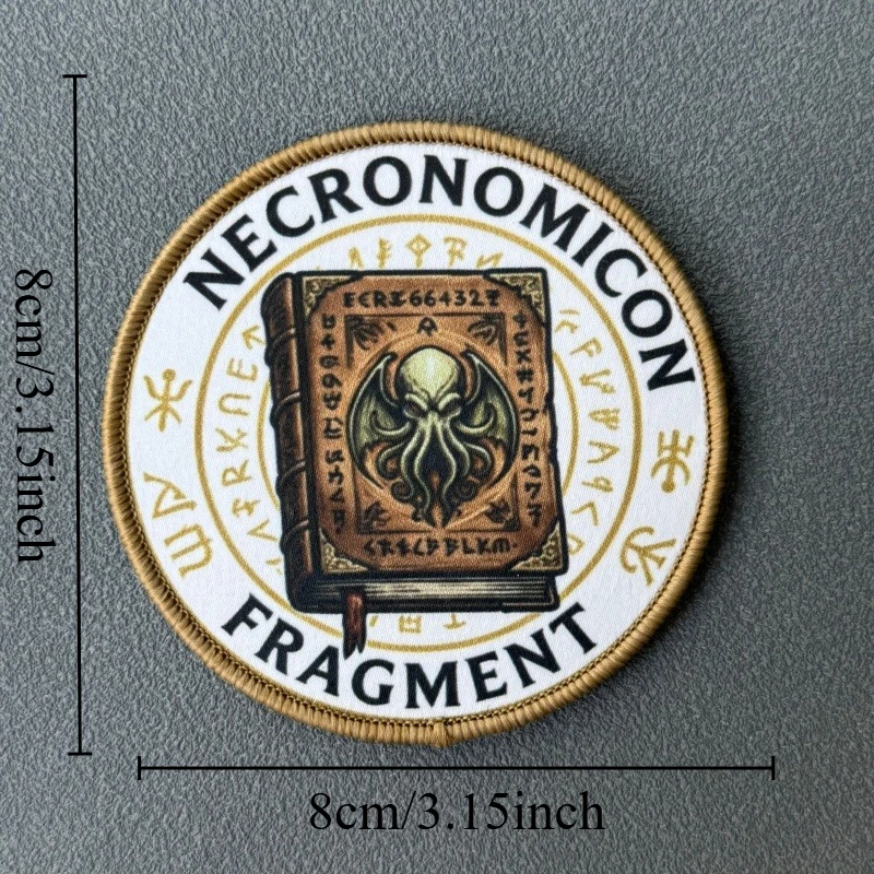Parche Necronomicon con gancho y bucle para mochila y brazalete - imagen 2