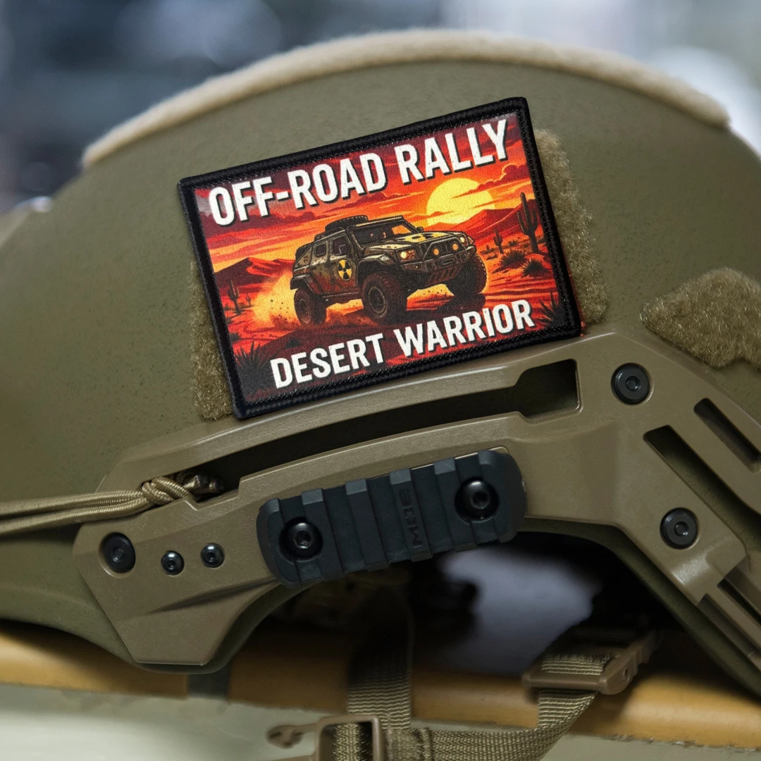 Overland Off-Road Rally parche táctico impreso con velcro, SUV - imagen 2