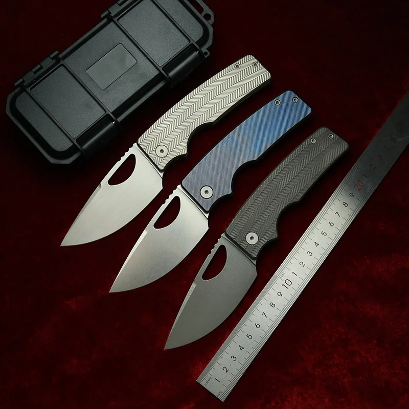 LEMIFSHE Rosie XL Cuchillo plegable EDC hoja acero M390 titanio - imagen 3