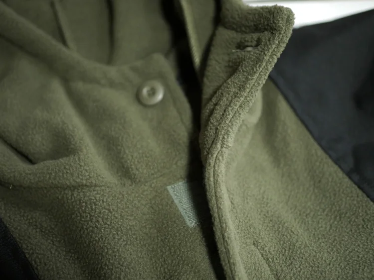 GORAK Forro polar con capucha mejorada patchwork para exterior - imagen 2