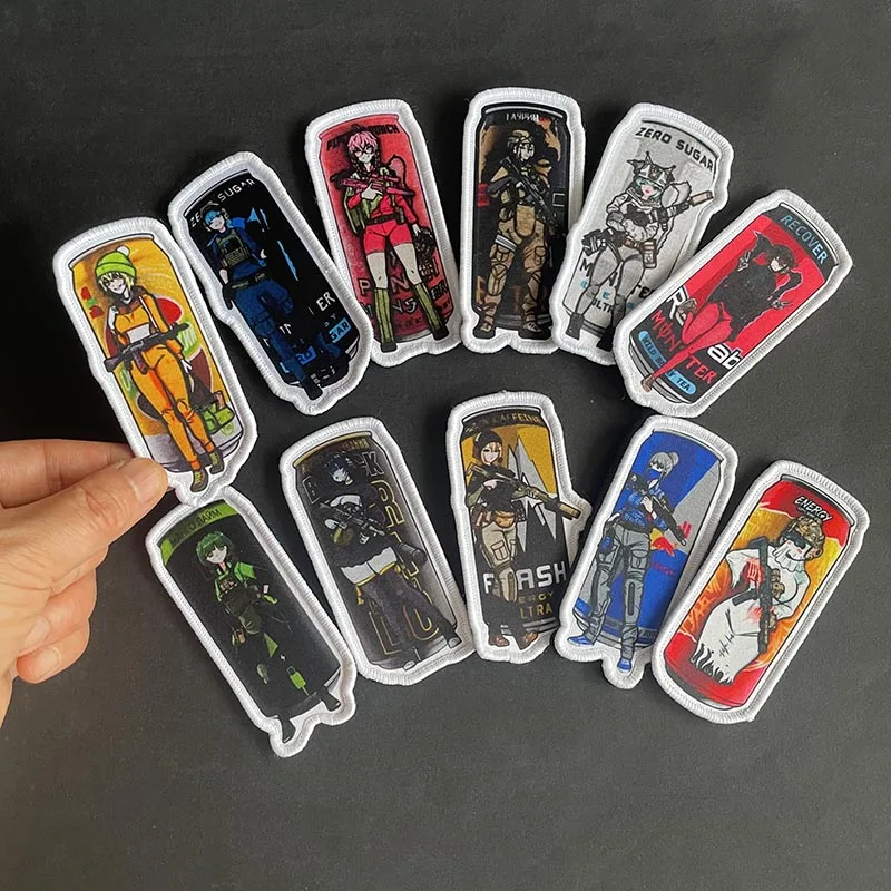 Parche táctico velcro anime armas botella – Applique para mochila - imagen 5