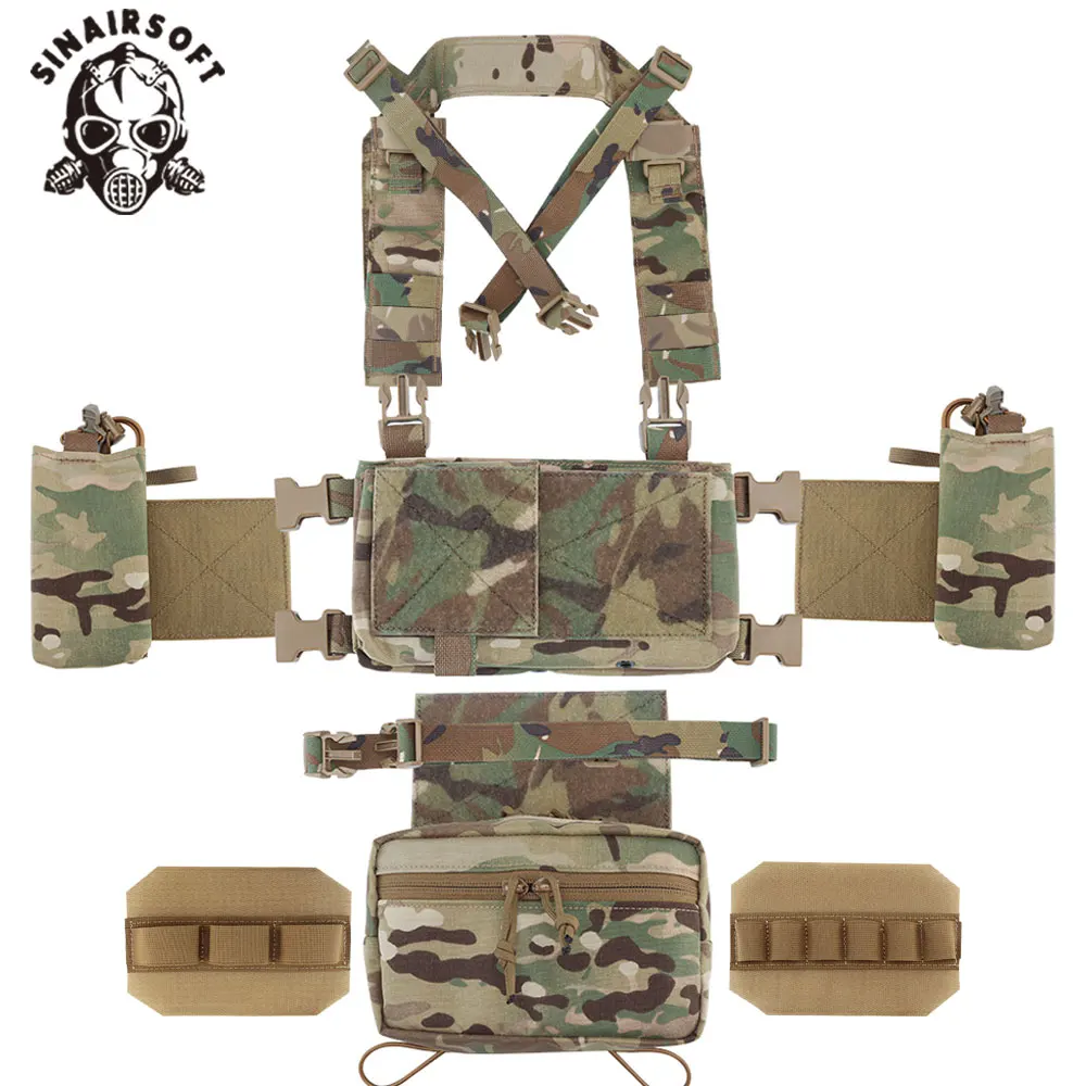 SINAIRSOFT MK4 Chest Rig táctico modular MOLLE en nylon escalable - imagen 4