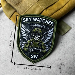 Parche táctico Sky Watcher de operador de drones con gancho y bucle