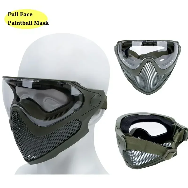 Protección facial táctica con lentes intercambiables para tiro - imagen 2