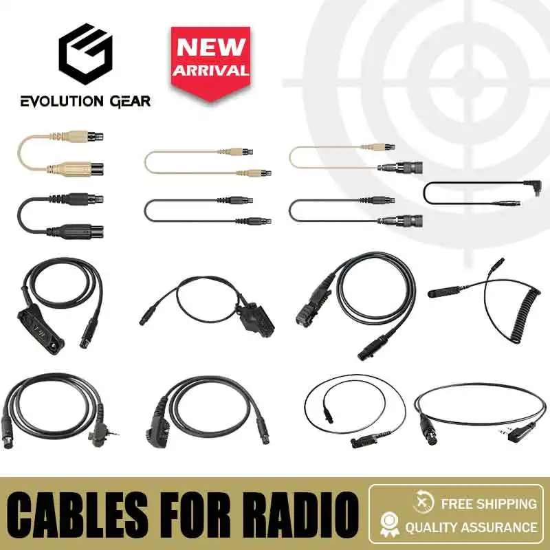 Adaptador de cable PTT Baofeng a Kenwood, conector metálico