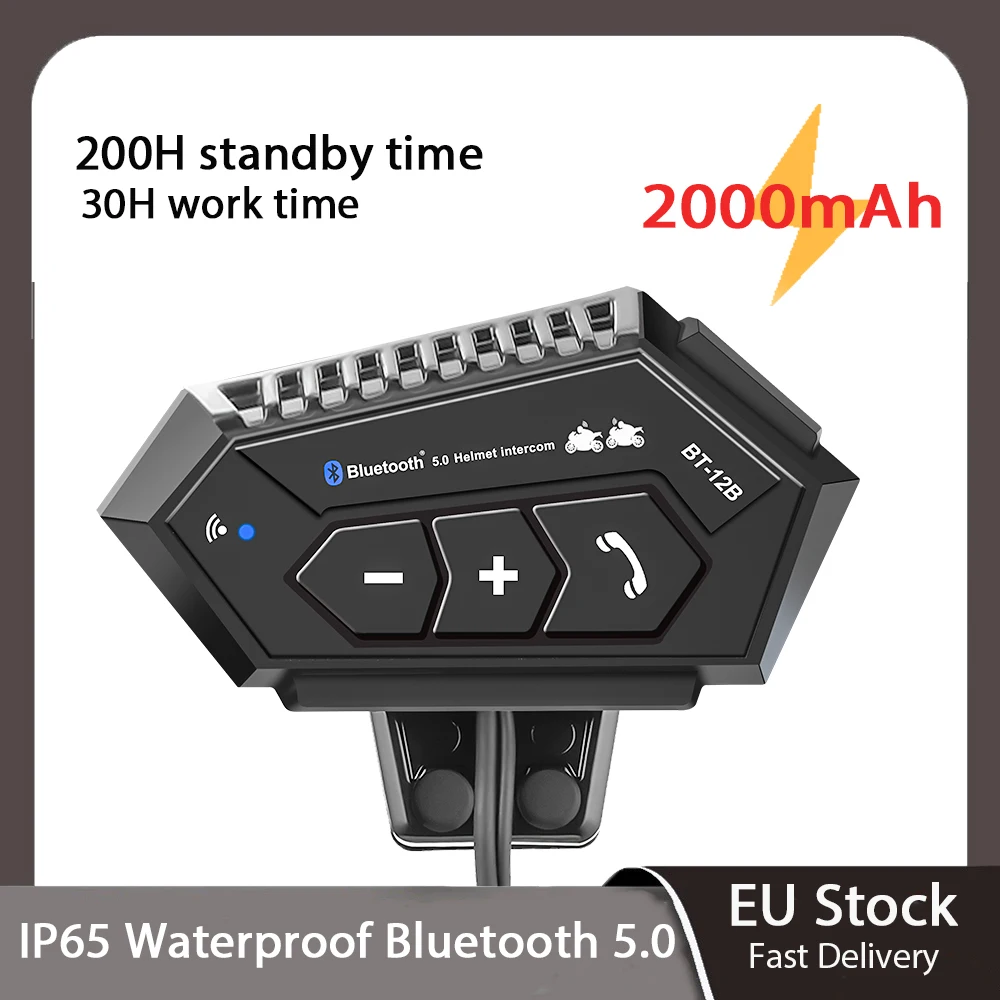 BT-12B Intercomunicador para casco, IPX6 y reducción de ruido - imagen 5