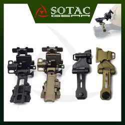 Soporte metálico ultraligero para casco NVG cola de golondrina