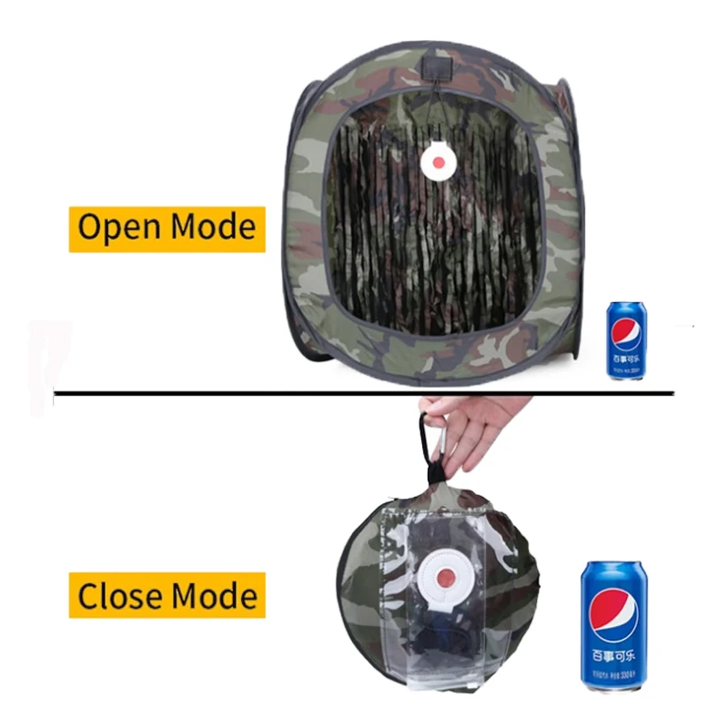 Carpa de tiro portátil camuflaje reciclable con caja de objetivos - imagen 2