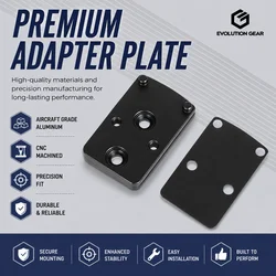 Placa adaptadora offset 45° 90° para mira punto rojo – Soporte óptico