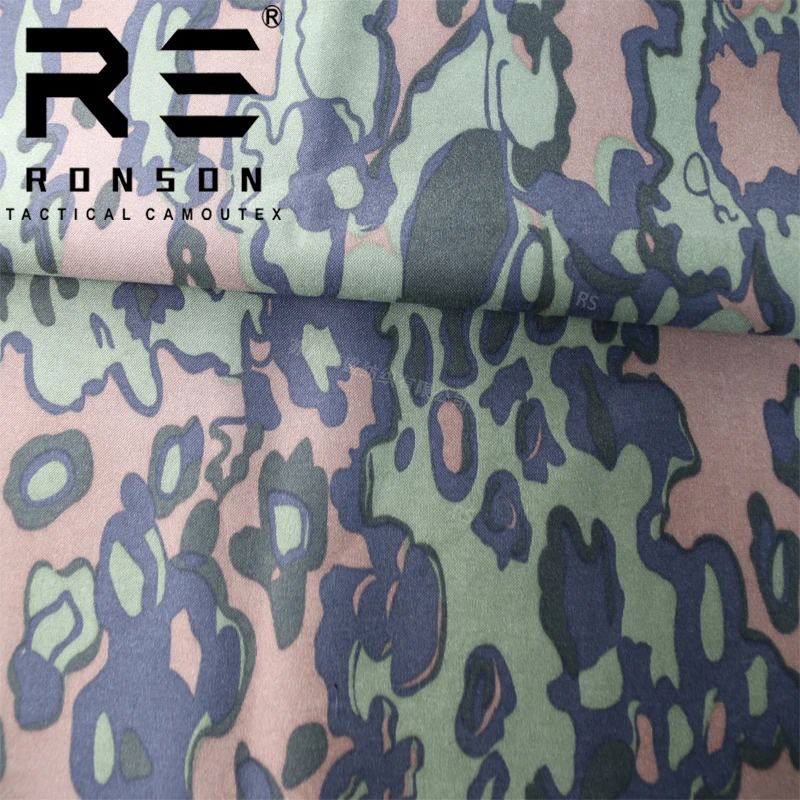 Tela táctica camuflaje hojas roble nylon Oxford para chalecos - imagen 3