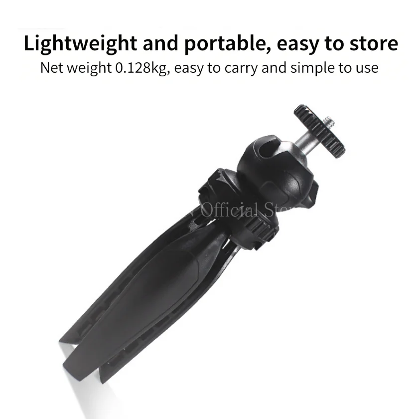 Mini trípode universal con clip para teléfono móvil, ajustable - imagen 5