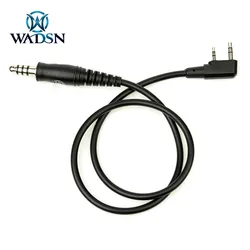 WADSN cable PTT para walkie-talkie compatible Kenwood Motorola Yaesu