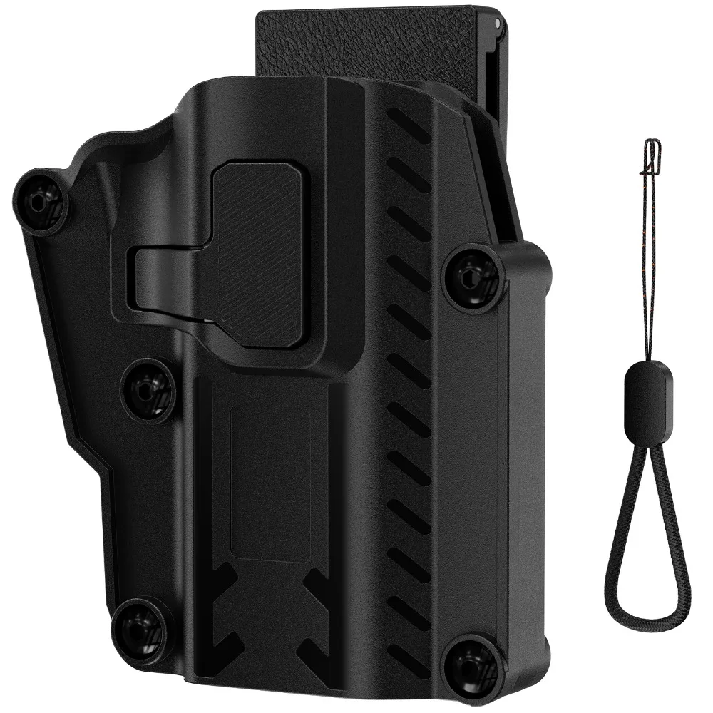 Funda estuche pistola universal con cordón y clip trasero táctico - imagen 3