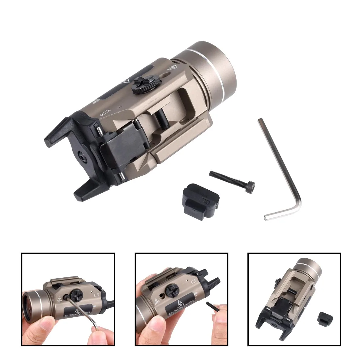 Linterna táctica Surefire X300 Ultra para pistola Glock – LED 20 mm - imagen 4