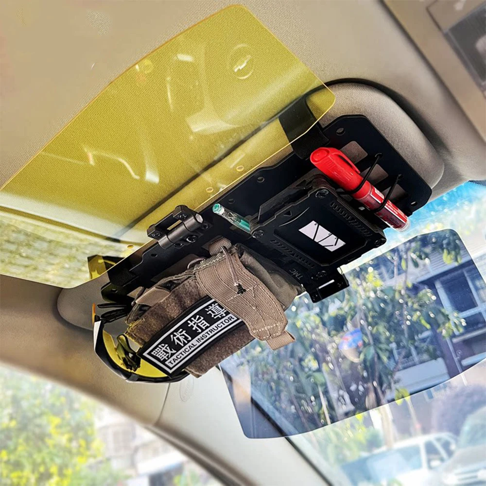 Parasol táctico para coche plegable Molle antideslumbrante - imagen 4