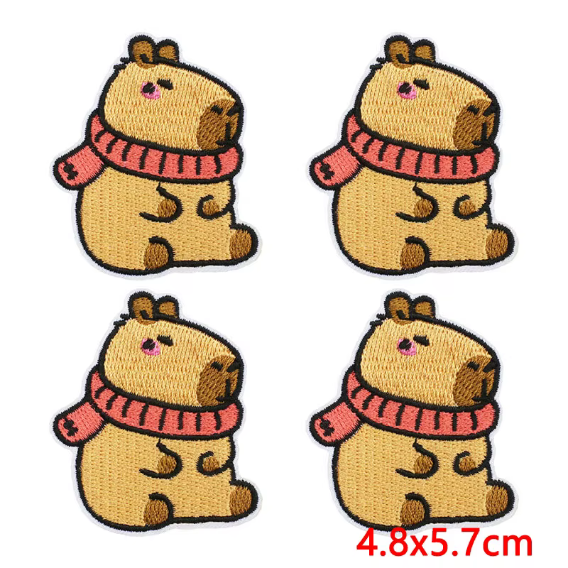 Parche termoadhesivo capibara dibujos animados para ropa infantil - imagen 5