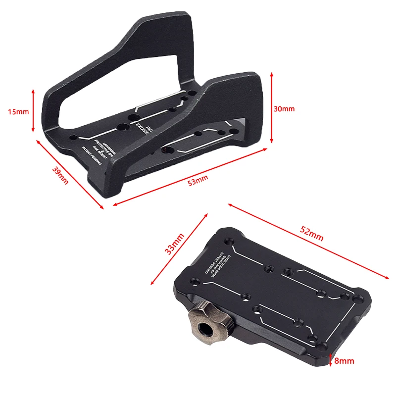 Funda táctica universal para riel Picatinny – Protección roja - imagen 4