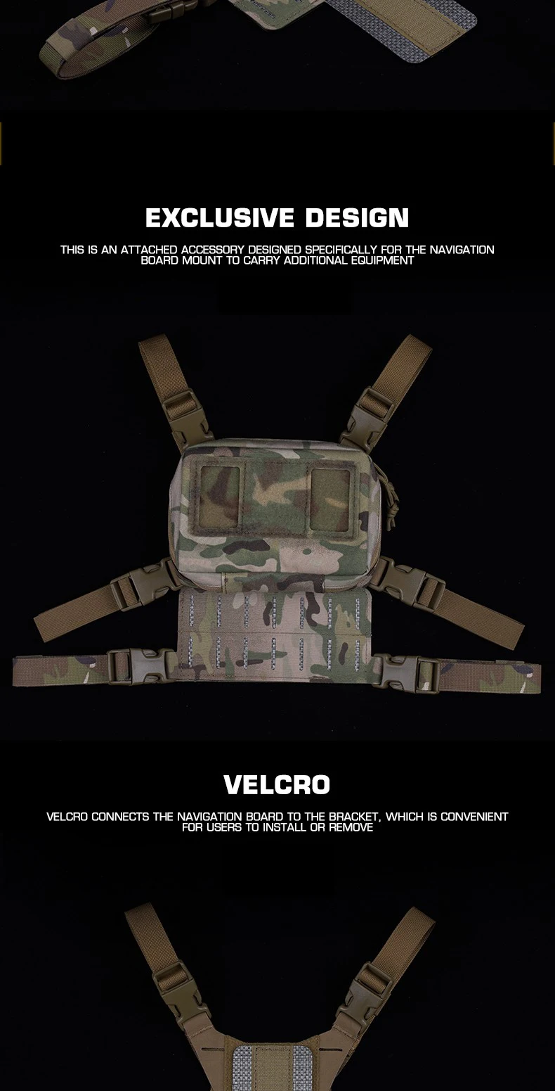 Detalle del sistema de fijación MOLLE