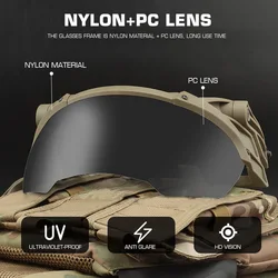 Gafas protectoras tácticas polarizadas UV ajustables – Caza airsoft